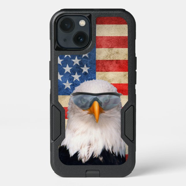 Bald Eagle in Sunglasses Case (Back)