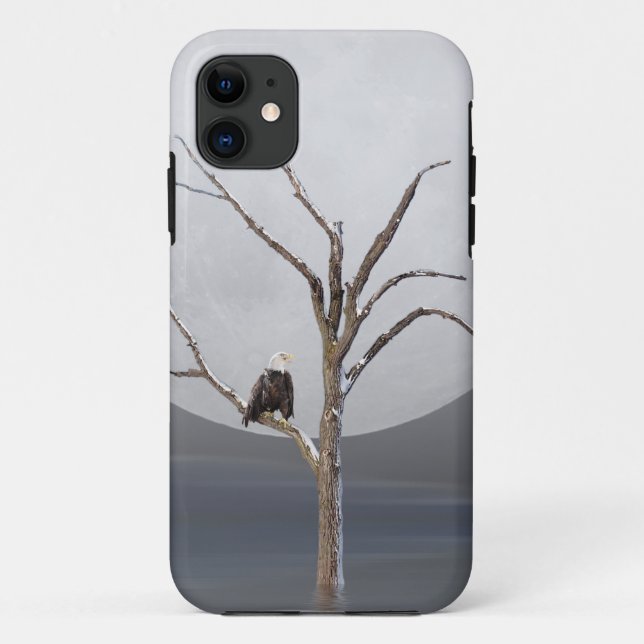 Bald Eagle in tree Case-Mate iPhone Case (Back)