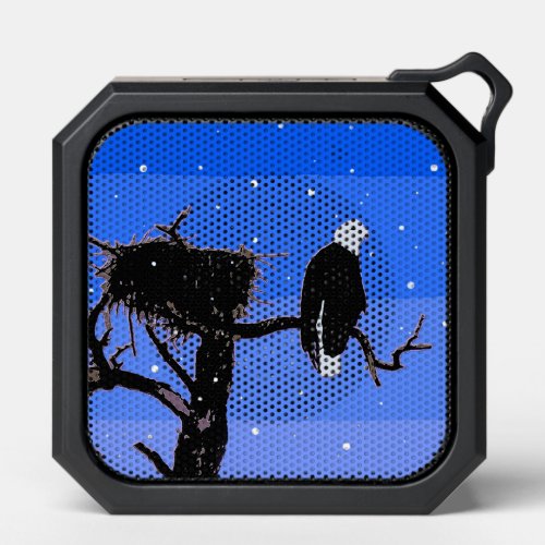 Bald Eagle in Winter  _ Original Wildlife Art Bluetooth Speaker