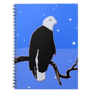Bald Eagle in Winter  - Original Wildlife Art Notebook