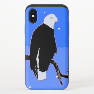 Bald Eagle in Winter - Original Wildlife Art iPhone X Slider Case