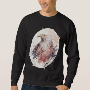 Bald Eagle Japanese Cherry Blossom Sakura Wildlife Sweatshirt