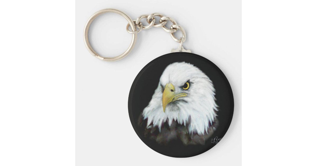 Bald Eagle Keychain 2 Zazzle