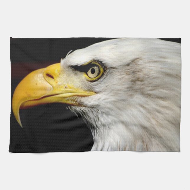 Bald Eagle Kitchen Towel (Horizontal)