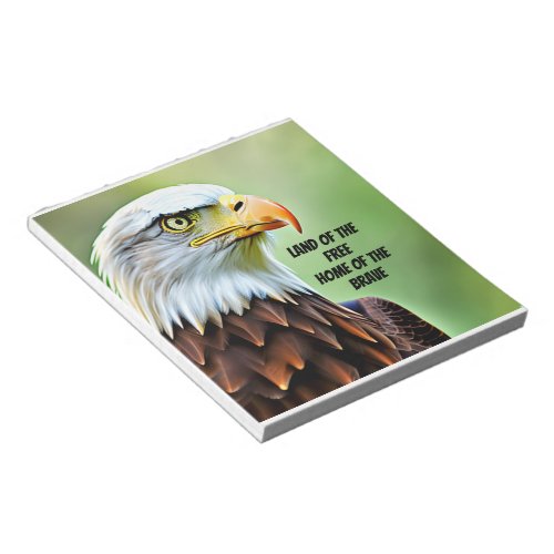 Bald Eagle Land of the Free Notepad