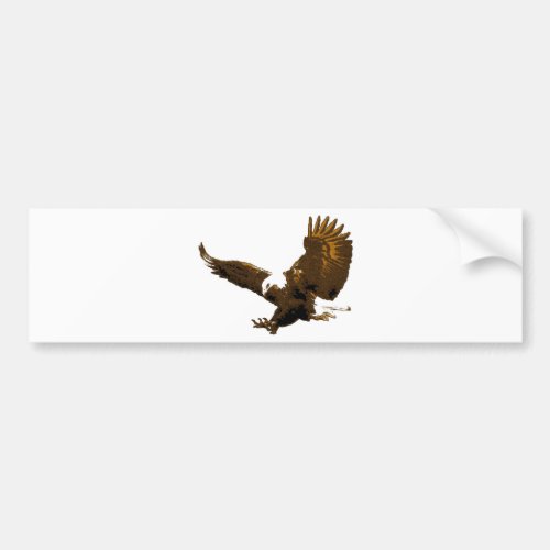 Bald Eagle Landing Bumper Sticker