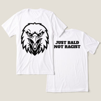 Bald Eagle Men's T-shirt - just bald not racist Tri-Blend Shirt