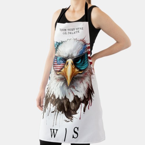 Bald Eagle modern  unique USA national symbol Apron