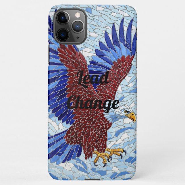 Bald Eagle Mosaic Phone Case – Freedom Aesthetic  (Back)