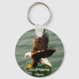 Bald Eagle Motivational Gift Keychain