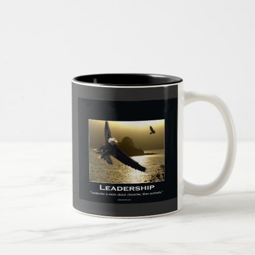 Bald Eagle Motivational Gifts Two_Tone Coffee Mug