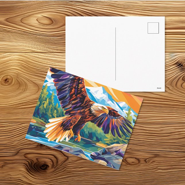 Bald Eagle Mountain Stream Wildlife Postcard (Creator Uploaded)