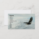 Bald eagle & mountains business card (Front/Back)