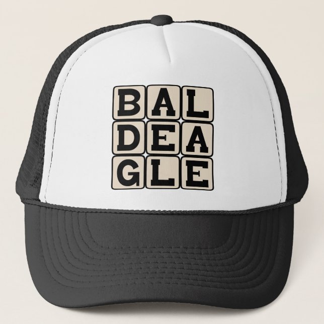 Bald Eagle, National Bird Trucker Hat (Front)