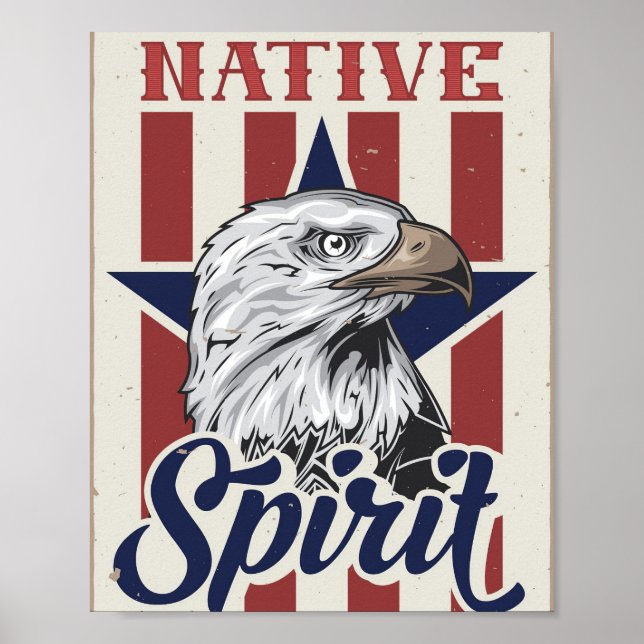 Bald Eagle Native Spirit Poster (Front)