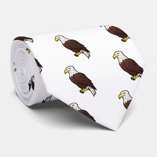 Bald Eagle Neck Tie (Rolled)