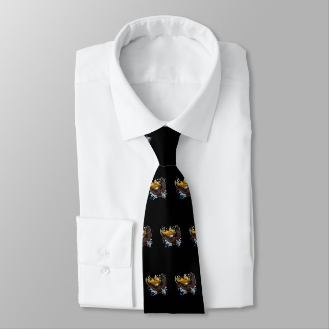 Bald Eagle Neck Tie (Tied)