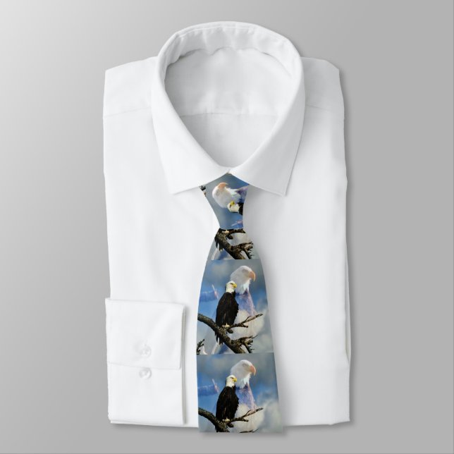 Bald Eagle Neck Tie (Tied)
