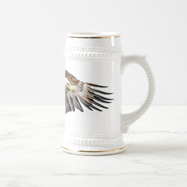 Bald Eagle on the Wing Beer Stein (Right)