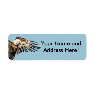 Bald Eagle on the Wing Label