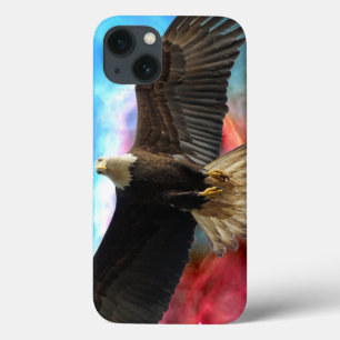 Bald Eagle & Outer Space iPhone 13 Case
