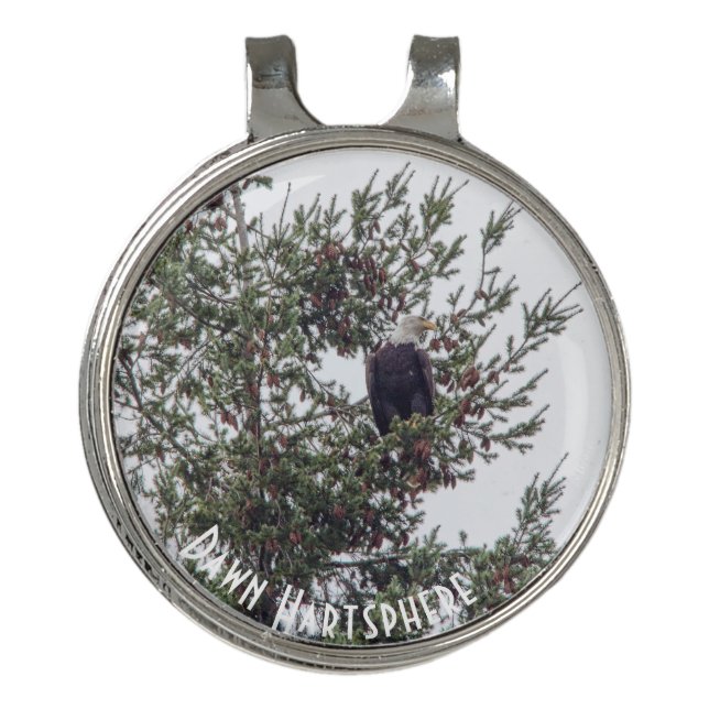 Bald Eagle P2825 Golf Hat Clip (Front)