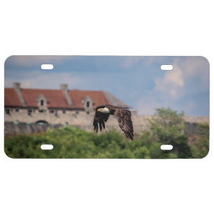 Bald Eagle passing Fort Ticonderoga License Plate