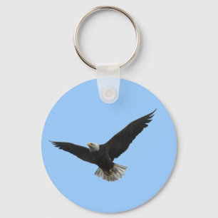 Bald Eagle Patriotic Keychain