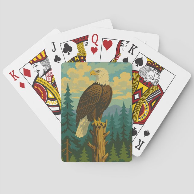 Bald Eagle Poker Cards (Back)