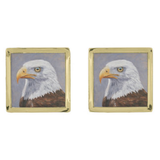 Bald Eagle Portrait Cufflinks