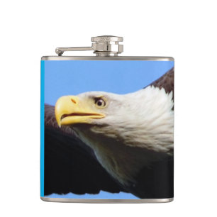 Bald Eagle Portrait Flask