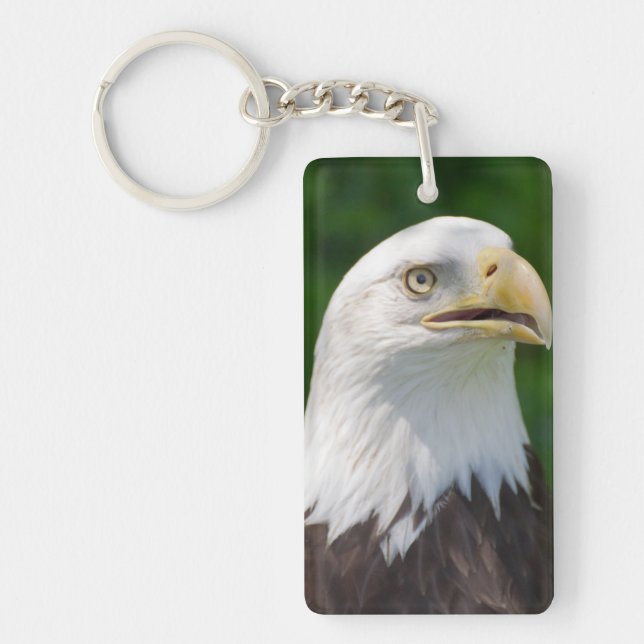 Bald Eagle Portrait Keychain (Front)