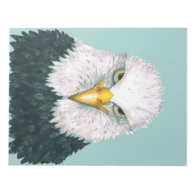 Bald Eagle Portrait Notepad (Front)
