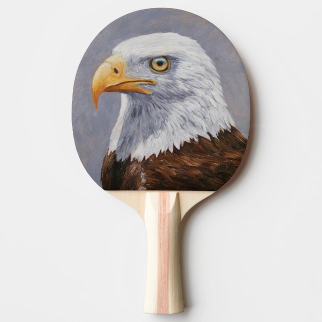 Bald Eagle Portrait Ping-Pong Paddle (Front)