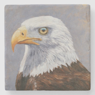 Bald Eagle Portrait Stone Coaster