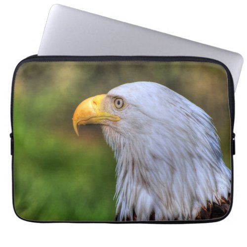 Bald Eagle Portrait Wildlife Photography Laptop Sleeve