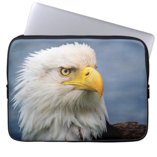 Bald Eagle Portrait Wildlife Photography Laptop Sleeve