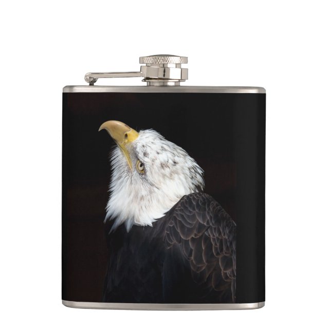 Bald Eagle Portriat Flask (Front)