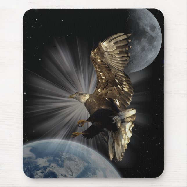 Bald Eagle "POSSIBILITIES"  Motivational Mousepad (Front)