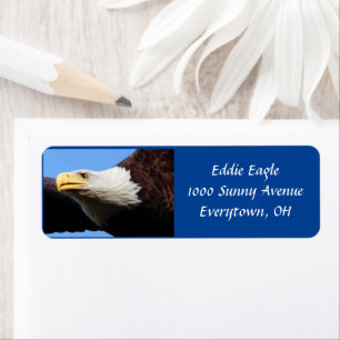 Bald Eagle Profile Address Label