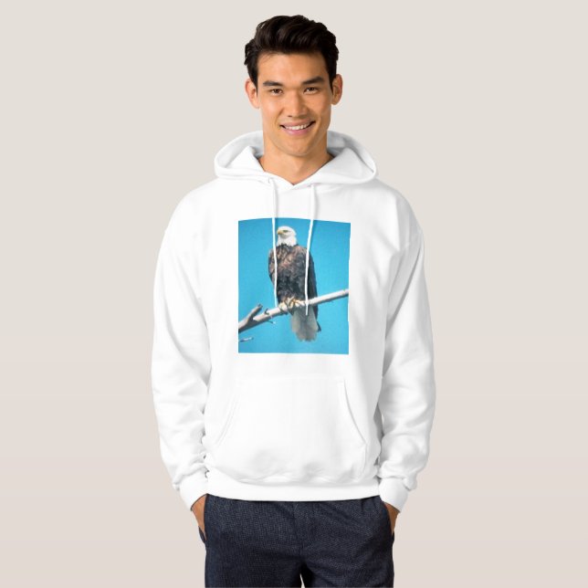 Bald Eagle Pullover Hoodie (Front Full)
