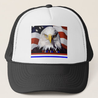 Bald Eagle Red White Blue Colors Large-A Trucker Hat