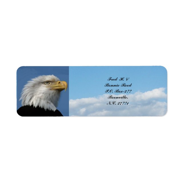 BALD EAGLE- RETURN ADDRESS LABEL (Front)