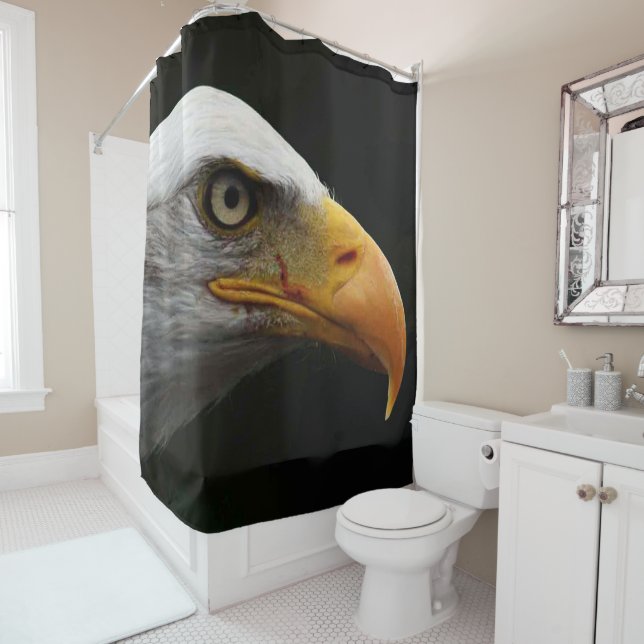 Bald Eagle sccnm Shower Curtain (In Situ)