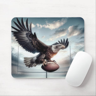 Bald Eagle Scoring a Touchdown Mouse Pad