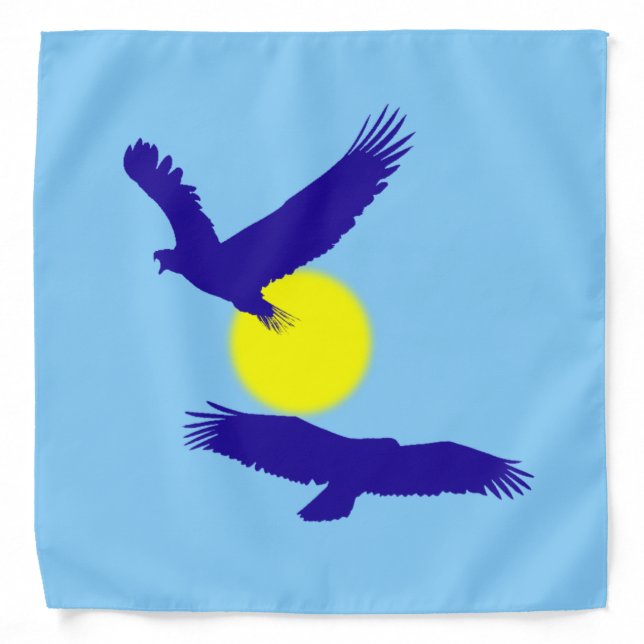 Bald Eagle Silhouette Bandana (Front)