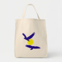 Bald Eagle Silhouette Canvas Bag bag