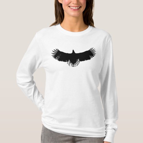 Bald Eagle Silhouette Pop Art T_Shirt