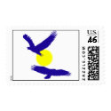 Bald Eagle Silhouette stamp