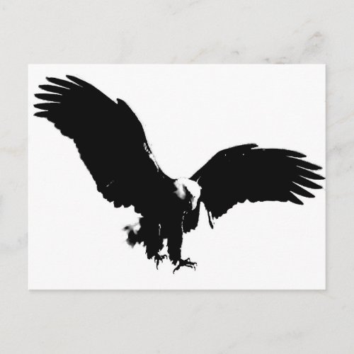 Bald Eagle Silhouette Postcard